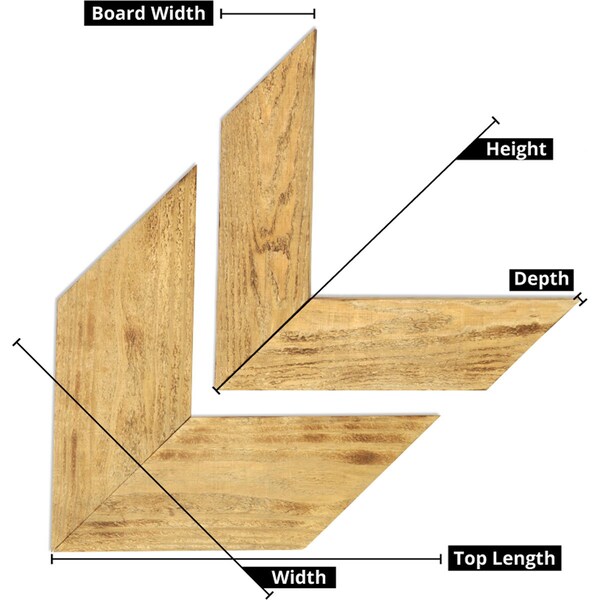 13 3/4W X 12H X 3/4D Vintage Farmhouse 5 1/2 Chevron Barnwood Decor Collection Restoration Green